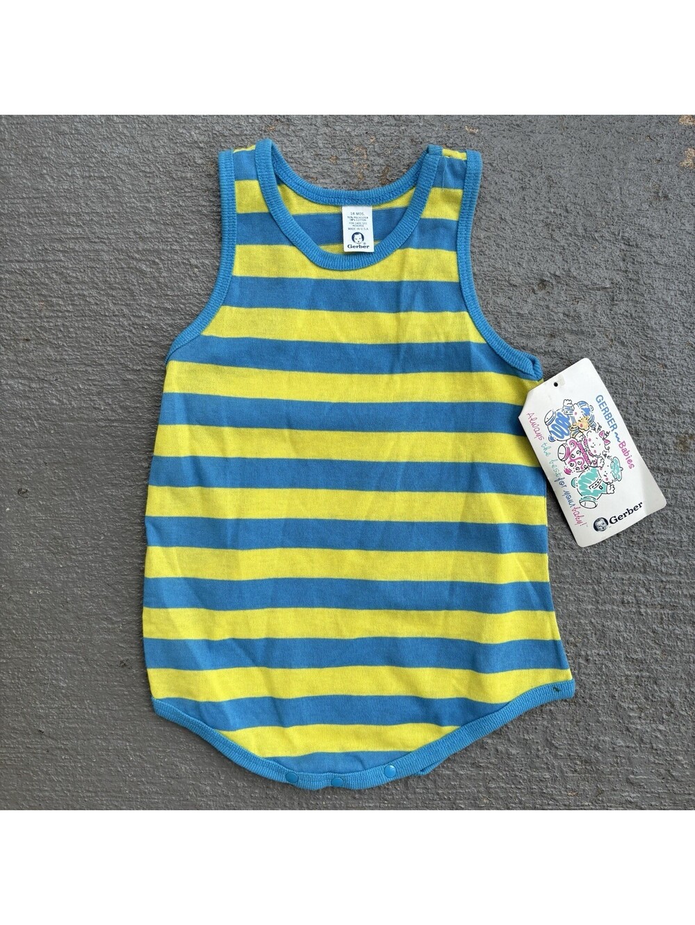 NEW Vintage 90s Gerber Playwear Bubble Romper Oneise 1992 NWT KIDS 18 Months